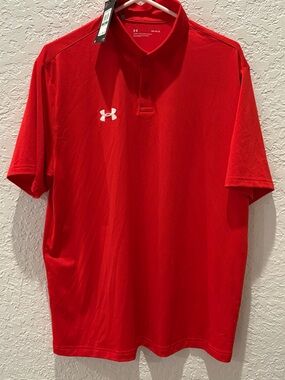 Under Armour Red Men’s Short Sleeve Polo